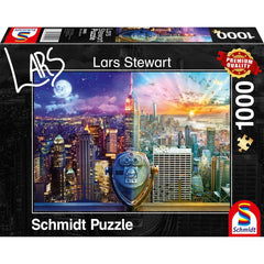Puzzle Schmidt: Lars Stewart - Night and Day: New York, 1000 piese, Schmidt - Publisol.ro