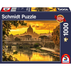 Puzzle Schmidt: Lumina de aur peste Roma, 1000 piese, Schmidt - Publisol.ro