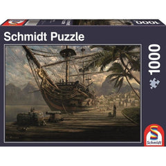 Puzzle Schmidt: Nava ancorata, 1000 piese, Schmidt - Publisol.ro