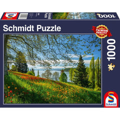 Puzzle Schmidt: Primavara cu lalele inflorite, Insula Mainau, 1000 piese, Schmidt - Publisol.ro