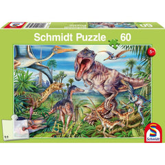 Puzzle Schmidt: Printre dinozauri, 60 piese, Schmidt - Publisol.ro