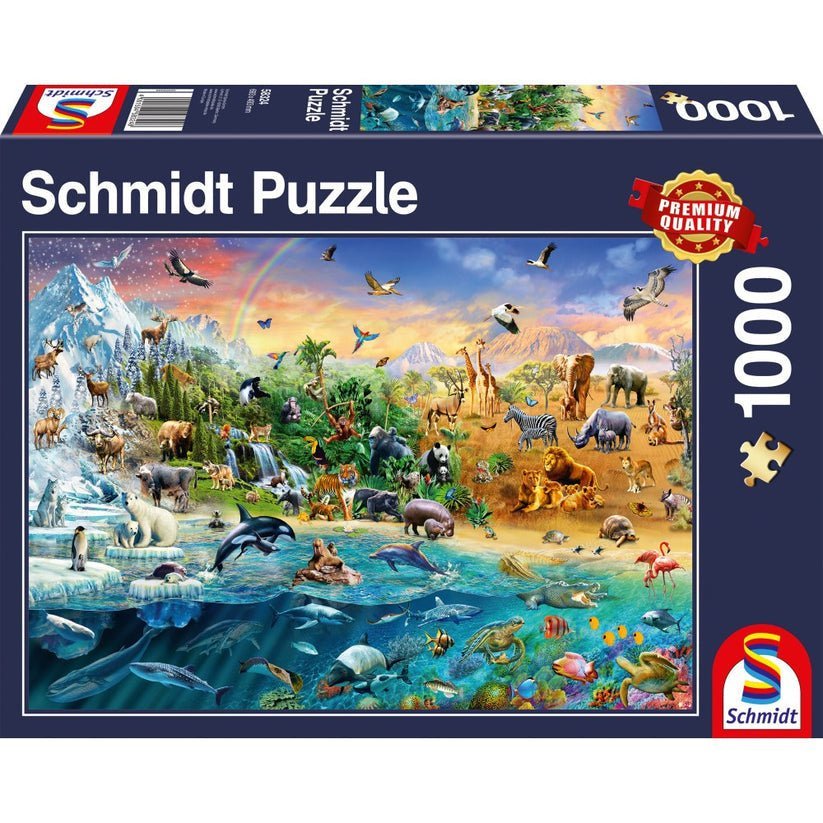 Puzzle Schmidt: Regatul Animalelor, 1000 piese, Schmidt - Publisol.ro