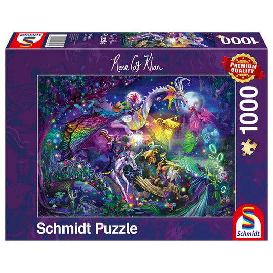 Puzzle Schmidt: Rose Cat Khan - Circul noptii de vara, 1000 piese, Schmidt - Publisol.ro