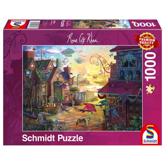 Puzzle Schmidt: Rose Cat Khan - Posta dragonilor, 1000 piese, Schmidt - Publisol.ro