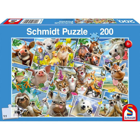 Puzzle Schmidt: Sefie - uri cu animalele, 200 piese, Schmidt - Publisol.ro