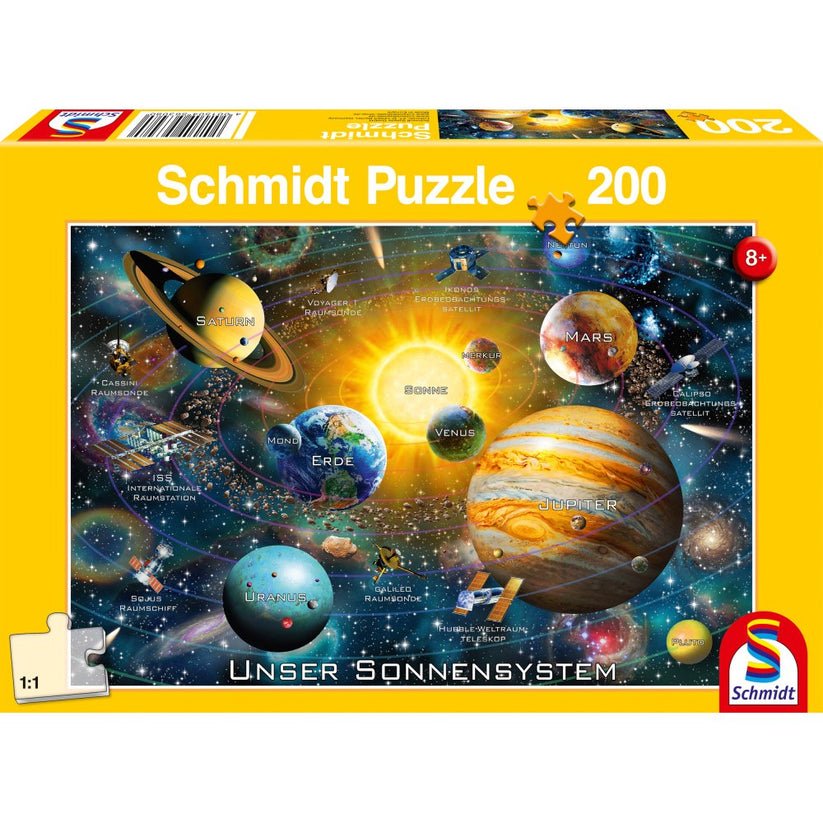 Puzzle Schmidt: Sistemul nostru solar, 200 piese, Schmidt - Publisol.ro