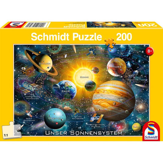 Puzzle Schmidt: Sistemul nostru solar, 200 piese, Schmidt - Publisol.ro