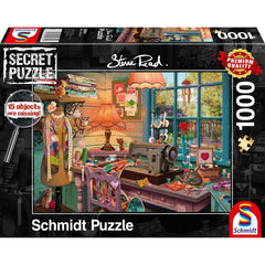 Puzzle Schmidt: Steve Read - Secret Puzzles - In camera de cusut, 1000 piese, Schmidt - Publisol.ro