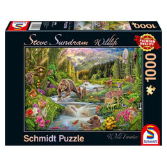 Puzzle Schmidt: Steve Sundram - Animale din padure, 1000 piese, Schmidt - Publisol.ro
