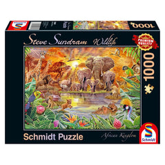 Puzzle Schmidt: Steve Sundram - Animale salbatice din Africa, 1000 piese, Schmidt - Publisol.ro