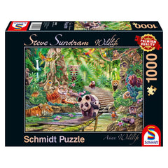 Puzzle Schmidt: Steve Sundram - Lumea salbatica a Asiei, 1000 piese, Schmidt - Publisol.ro