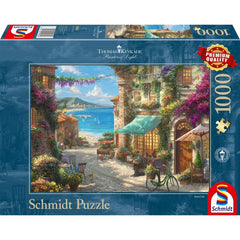Puzzle Schmidt: Thomas Kinkade - Cafea pe Riviera Italiana, 1000 piese, Schmidt - Publisol.ro