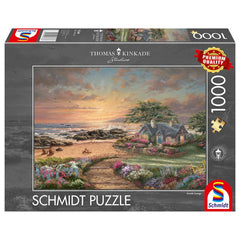 Puzzle Schmidt: Thomas Kinkade - Casuta pe malul marii, 1000 piese, Schmidt - Publisol.ro