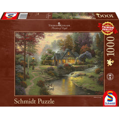 Puzzle Schmidt: Thomas Kinkade - Conac la malul raului, 1000 piese, Schmidt - Publisol.ro
