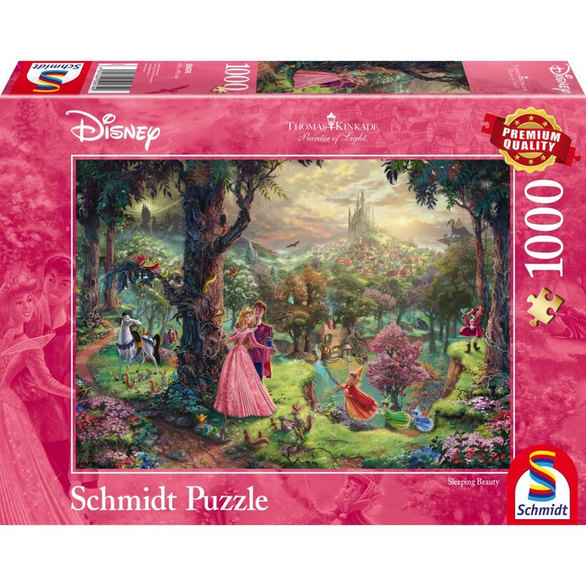 Puzzle Schmidt: Thomas Kinkade - Disney - Frumoasa din padurea adormita, 1000 piese, Schmidt - Publisol.ro