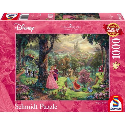 Puzzle Schmidt: Thomas Kinkade - Disney - Frumoasa din padurea adormita, 1000 piese, Schmidt - Publisol.ro