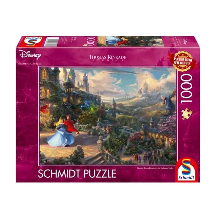 Puzzle Schmidt: Thomas Kinkade - Disney - Frumoasa din padurea adormita - Dansand, 1000 piese, Schmidt - Publisol.ro