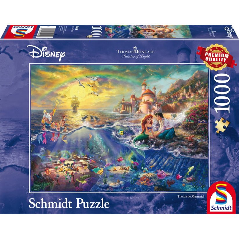 Puzzle Schmidt: Thomas Kinkade - Disney - Mica Sirena, Ariel, 1000 piese, Schmidt - Publisol.ro