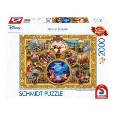 Puzzle Schmidt: Thomas Kinkade - Disney - Mickey si Minnie, 2000 piese, Schmidt - Publisol.ro