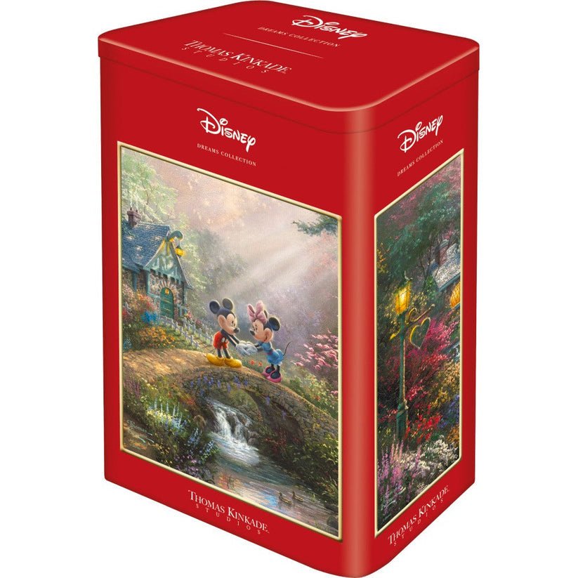 Puzzle Schmidt: Thomas Kinkade - Disney - Mickey si Minnie, cutie metalica, 500 piese, Schmidt - Publisol.ro
