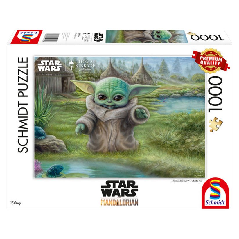 Puzzle Schmidt: Thomas Kinkade - Disney - Star Wars - Mendalorian - Grogu, 1000 piese, Schmidt - Publisol.ro