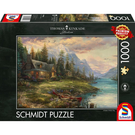 Puzzle Schmidt: Thomas Kinkade - Excursie de Ziua tatalui, 1000 piese, Schmidt - Publisol.ro