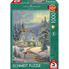 Puzzle Schmidt: Thomas Kinkade - In ajunul Craciunului, 1000 piese, Schmidt - Publisol.ro