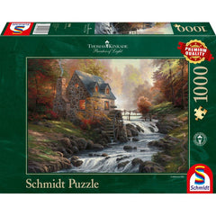 Puzzle Schmidt: Thomas Kinkade - Moara de piatra, 1000 piese, Schmidt - Publisol.ro