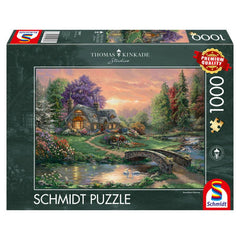 Puzzle Schmidt Thomas Kinkade - Retragerea iubitilor, 1000 piese, Schmidt - Publisol.ro