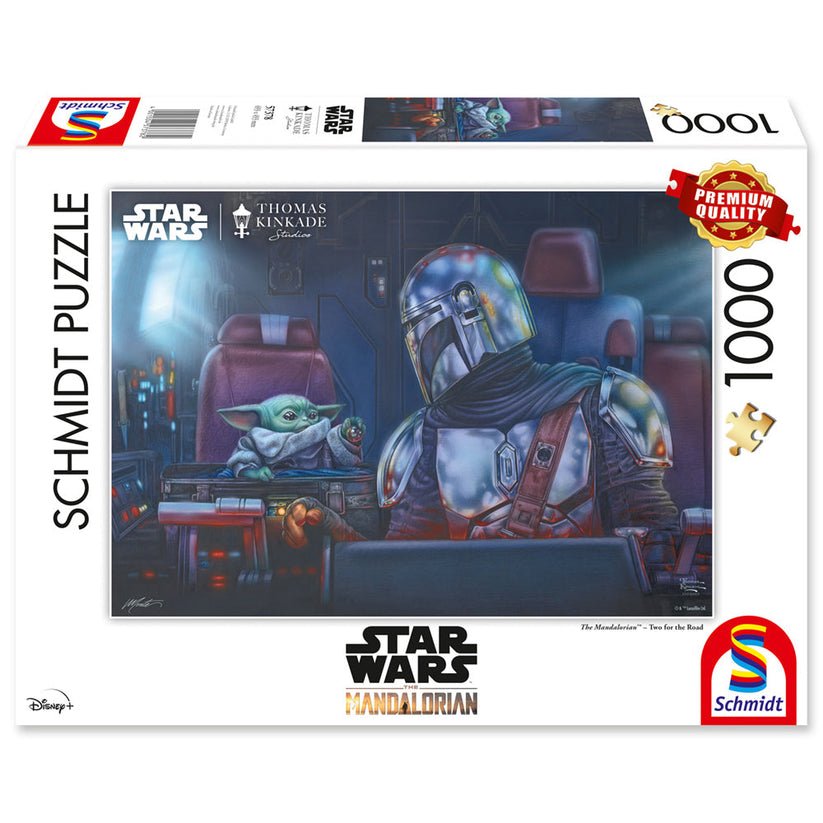 Puzzle Schmidt: Thomas Kinkade - Star Wars - Mandalorian - Doi pe drum, 1000 piese, Schmidt - Publisol.ro
