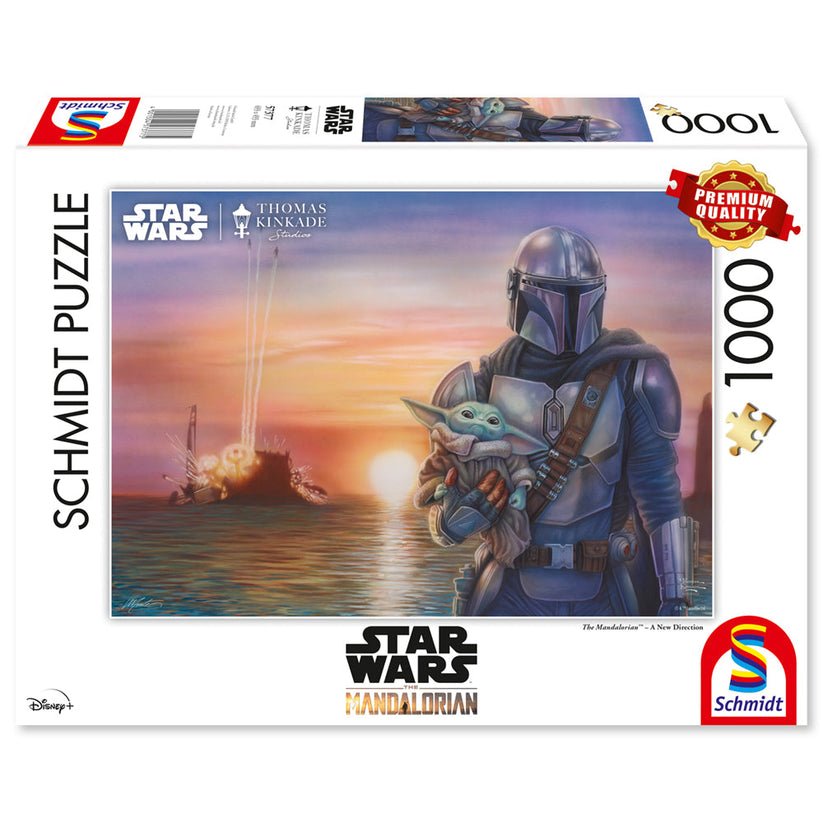 Puzzle Schmidt: Thomas Kinkade - Star Wars - Mandalorian - O noua directie, 1000 piese, Schmidt - Publisol.ro