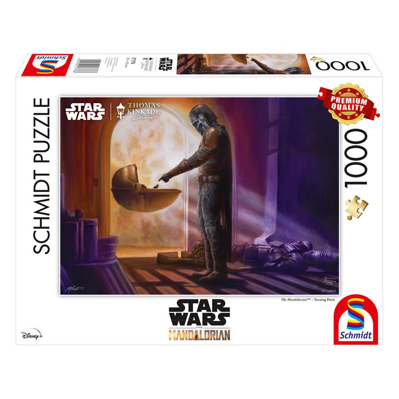 Puzzle Schmidt: Thomas Kinkade - Star Wars - Mendalorian - Punct de cotitura, 1000 piese, Schmidt - Publisol.ro
