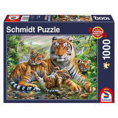 Puzzle Schmidt: Tigrul si puii acestuia, 1000 piese, Schmidt - Publisol.ro