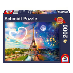 Puzzle Schmidt: Zi si Noapte - Paris, 2000 piese, Schmidt - Publisol.ro