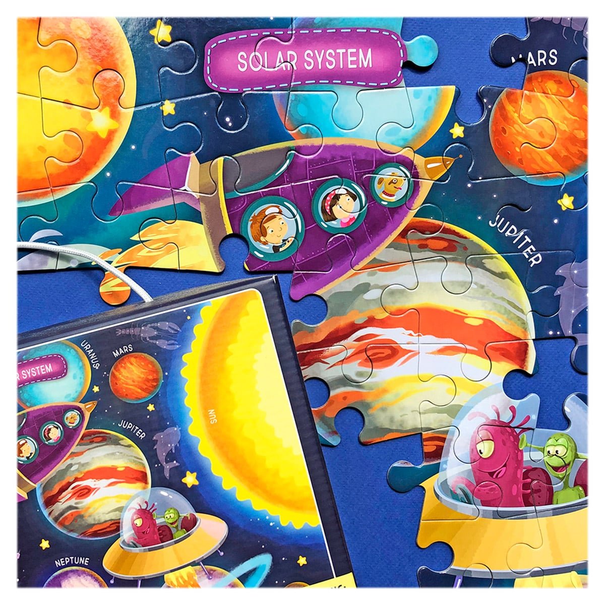 Puzzle Spatiul Cosmic, 100 piese, Dodo Toys - Publisol.ro