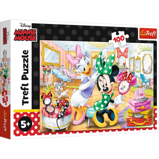 Puzzle trefl 100 minnie la salonul de infrumusetare, Trefl - Publisol.ro