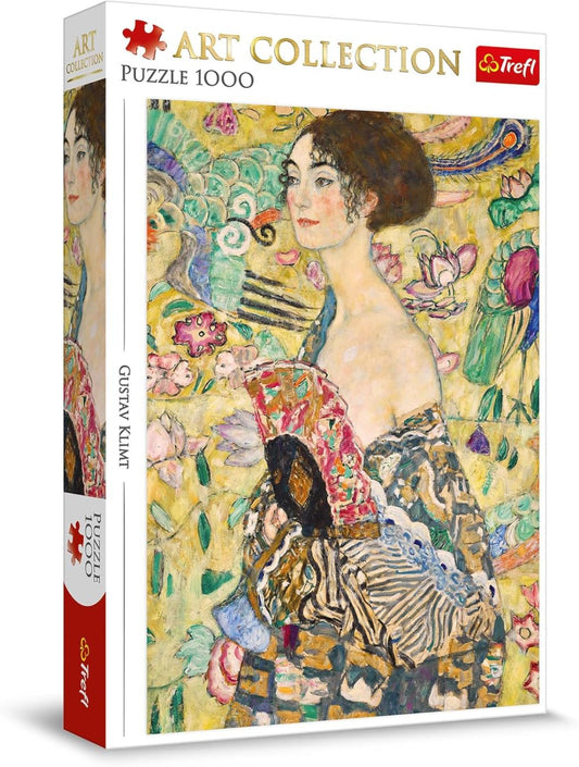 Puzzle trefl 1000 art collection gustav klimt doamna cu evantaiul, Trefl - Publisol.ro