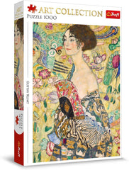 Puzzle trefl 1000 art collection gustav klimt doamna cu evantaiul, Trefl - Publisol.ro