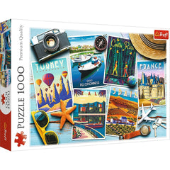 Puzzle trefl 1000 carti postale, Trefl - Publisol.ro