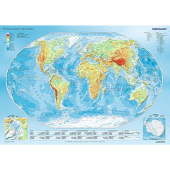Puzzle trefl 1000 harta fizica a lumii, Trefl - Publisol.ro