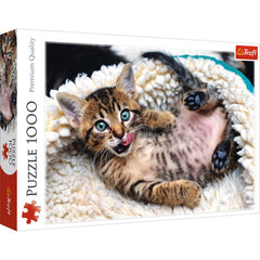 Puzzle trefl 1000 pisicuta vesela, Trefl - Publisol.ro