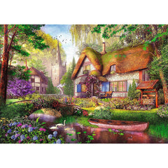 Puzzle trefl 1000 premium plus tea time casuta din padure, Trefl - Publisol.ro