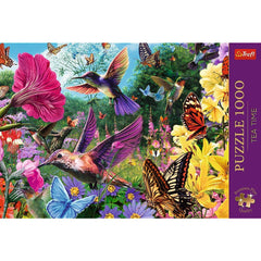 Puzzle trefl 1000 premium plus tea time gradina cu colibri, Trefl - Publisol.ro