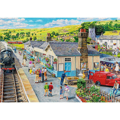 Puzzle trefl 1000 premium plus tea time statia din sat, Trefl - Publisol.ro