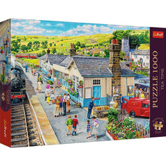 Puzzle trefl 1000 premium plus tea time statia din sat, Trefl - Publisol.ro