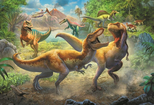 Puzzle Trefl 160 tyrannosauri in lupta - Publisol.ro