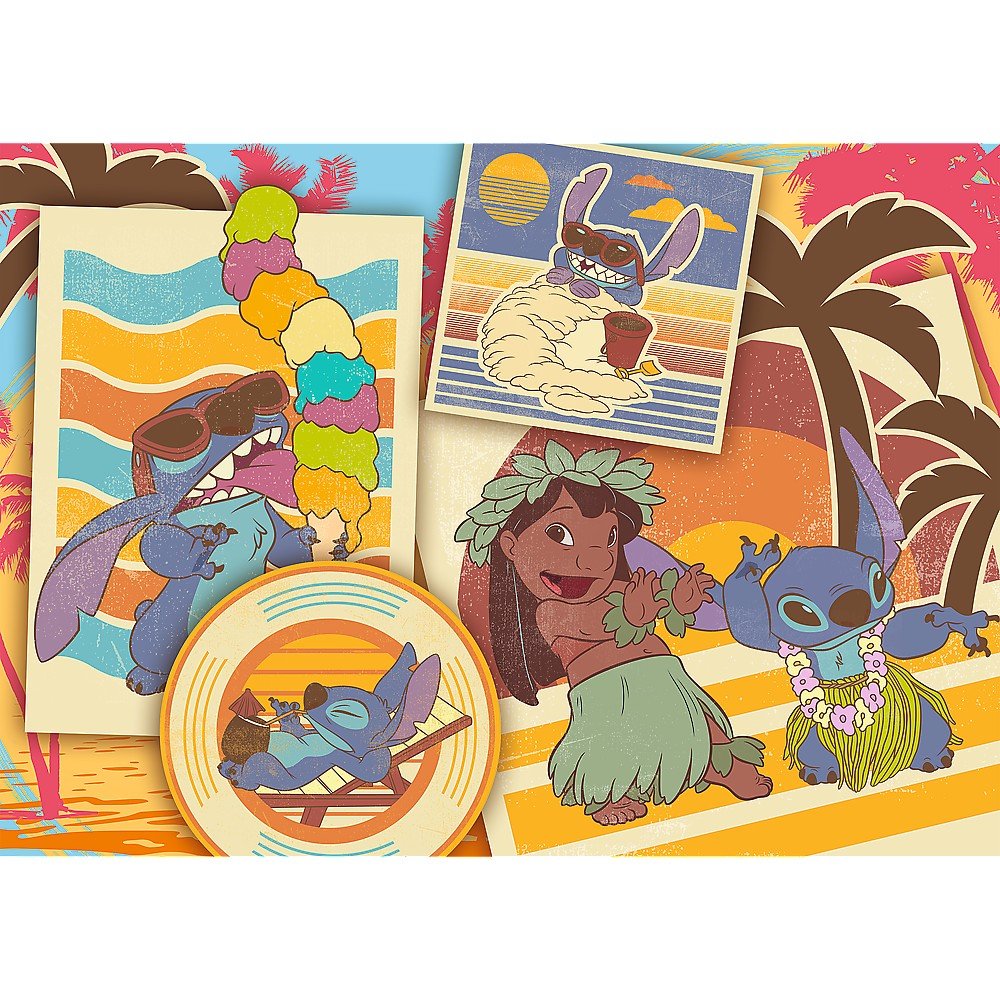Puzzle Trefl 200 Stitch la plaja cu lilo si Stitch - Publisol.ro