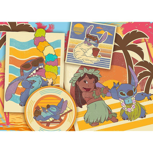Puzzle Trefl 200 Stitch la plaja cu lilo si Stitch - Publisol.ro
