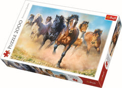 Puzzle trefl 2000 herghelie de cai galopand, Trefl - Publisol.ro
