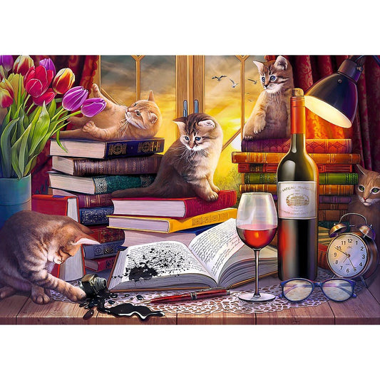 Puzzle Trefl 2000 noaptea pisicilor - Publisol.ro